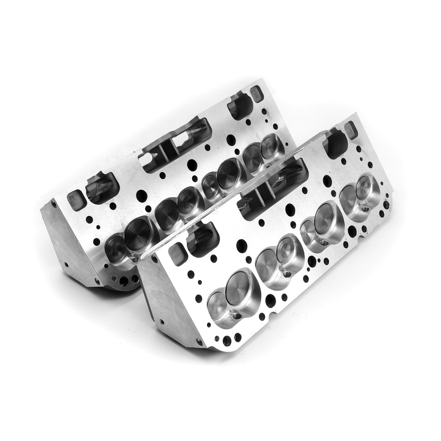 Chevy SBC 350 205cc 64cc Angle Assembled Cylinder Heads