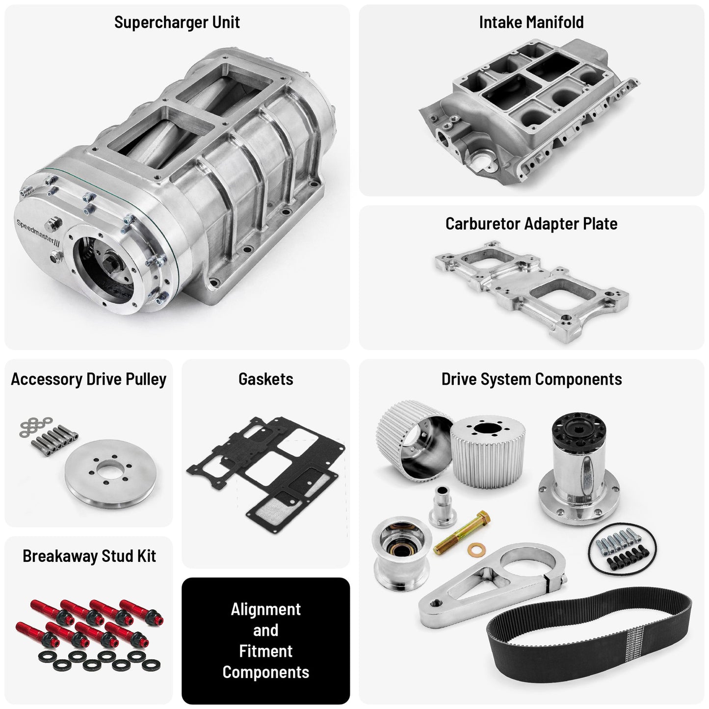 Ford FE 390 428 Complete 6-71 Roots Supercharger Blower Kit