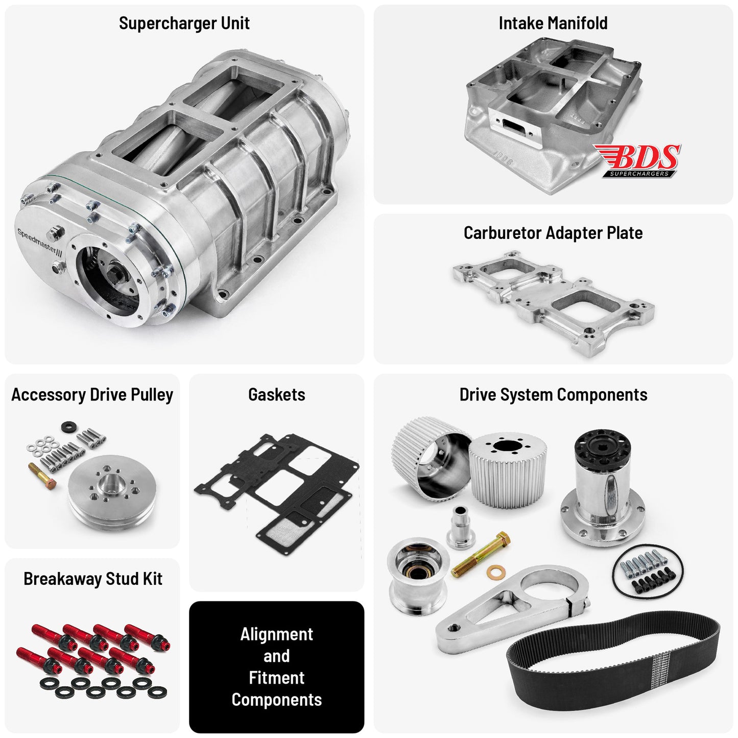 Chrysler Mopar BB 440 Complete 6-71 Roots Supercharger Blower Kit