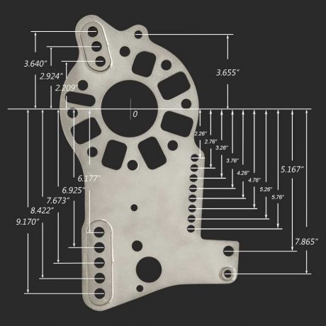 Heavy Duty 4-Link Plate Set With Adjustable Lower Shock Mounts