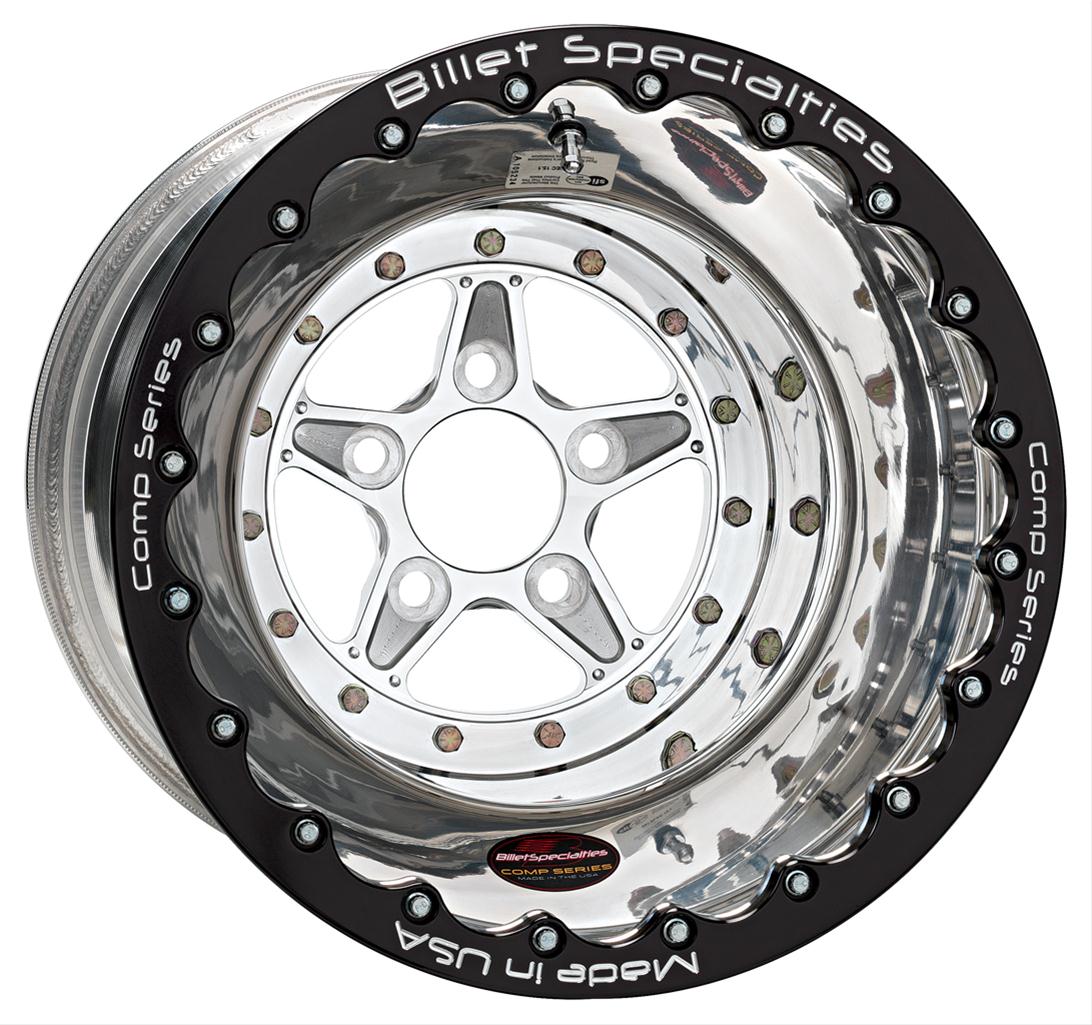 Billet Specialties Comp 5 Series Polished Double Beadlock Wheels