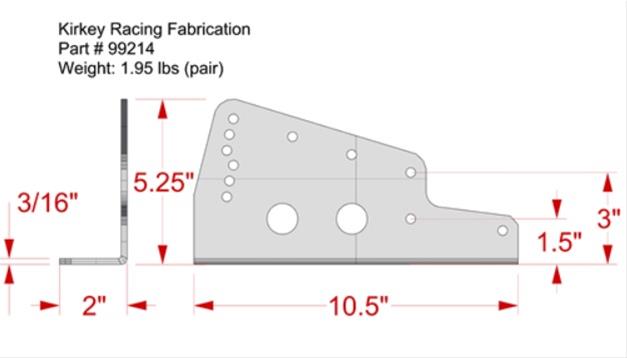 Kirkey Seat Mounting Brackets Standard