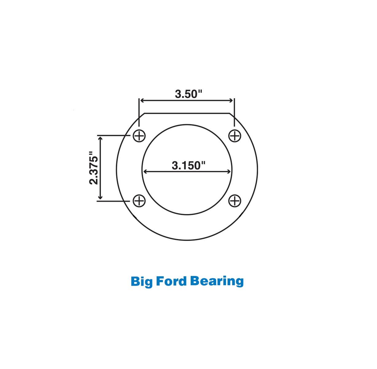 Summit Racing® Rear Drum-to-Disc Brake Conversion Kits Ford, Big Flange